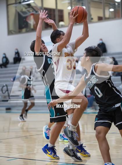 Thumbnail 2 in Guajome Park Academy vs. Southwest SD (6th Annual Del Lago Tip Off Classic) photogallery.