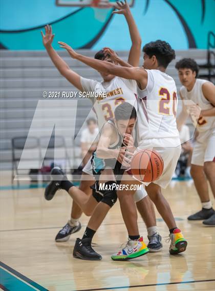 Thumbnail 2 in Guajome Park Academy vs. Southwest SD (6th Annual Del Lago Tip Off Classic) photogallery.