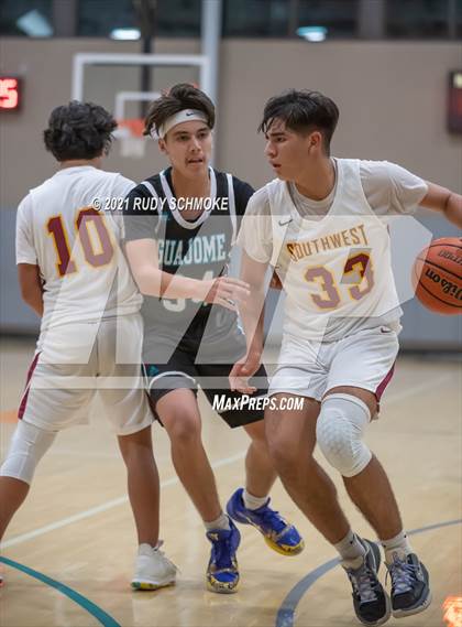 Thumbnail 3 in Guajome Park Academy vs. Southwest SD (6th Annual Del Lago Tip Off Classic) photogallery.