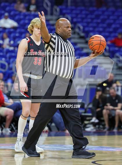 Thumbnail 3 in Lipan vs. New Home (UIL 2A Basketball State Semifinal) photogallery.