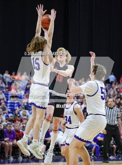 Thumbnail 3 in Lipan vs. New Home (UIL 2A Basketball State Semifinal) photogallery.