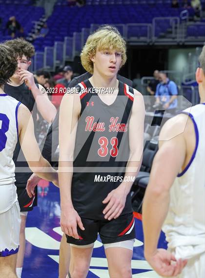 Thumbnail 3 in Lipan vs. New Home (UIL 2A Basketball State Semifinal) photogallery.