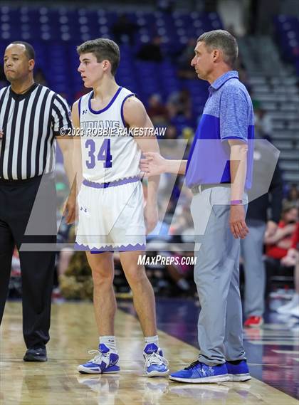 Thumbnail 1 in Lipan vs. New Home (UIL 2A Basketball State Semifinal) photogallery.