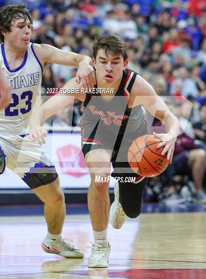 Thumbnail 2 in Lipan vs. New Home (UIL 2A Basketball State Semifinal) photogallery.