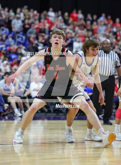 Thumbnail 3 in Lipan vs. New Home (UIL 2A Basketball State Semifinal) photogallery.