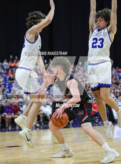 Thumbnail 1 in Lipan vs. New Home (UIL 2A Basketball State Semifinal) photogallery.