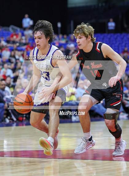 Thumbnail 3 in Lipan vs. New Home (UIL 2A Basketball State Semifinal) photogallery.