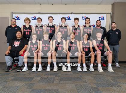 Thumbnail 2 in Lipan vs. New Home (UIL 2A Basketball State Semifinal) photogallery.