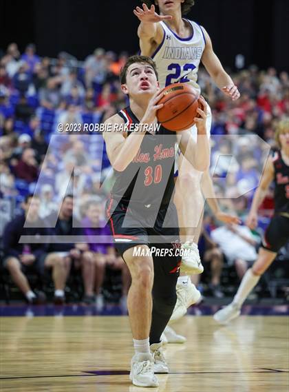 Thumbnail 1 in Lipan vs. New Home (UIL 2A Basketball State Semifinal) photogallery.