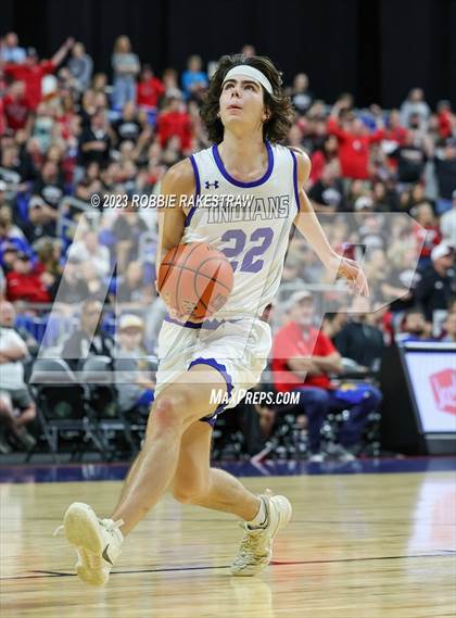 Thumbnail 3 in Lipan vs. New Home (UIL 2A Basketball State Semifinal) photogallery.