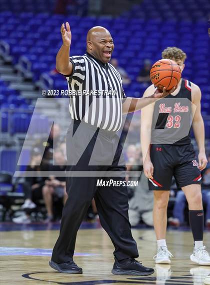 Thumbnail 1 in Lipan vs. New Home (UIL 2A Basketball State Semifinal) photogallery.