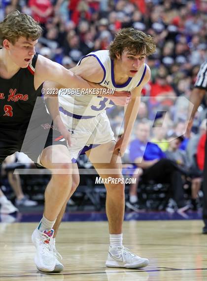 Thumbnail 1 in Lipan vs. New Home (UIL 2A Basketball State Semifinal) photogallery.