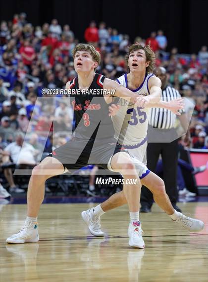 Thumbnail 2 in Lipan vs. New Home (UIL 2A Basketball State Semifinal) photogallery.