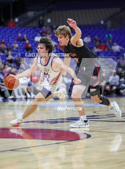 Thumbnail 2 in Lipan vs. New Home (UIL 2A Basketball State Semifinal) photogallery.