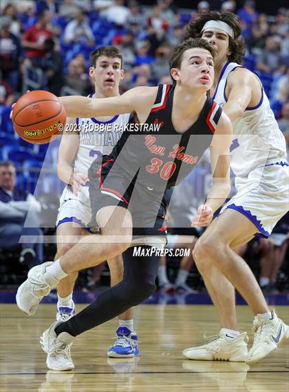 Thumbnail 1 in Lipan vs. New Home (UIL 2A Basketball State Semifinal) photogallery.
