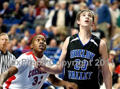 Thumbnail 3 in Christian County vs. Shelby Valley (KHSAA Sweet 16) photogallery.