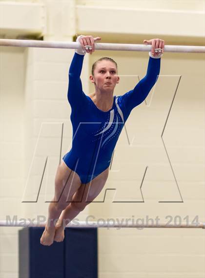 Thumbnail 2 in Yorktown Gymnastics Meet (Yorktown) photogallery.