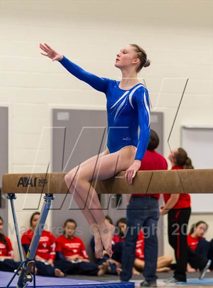 Thumbnail 3 in Yorktown Gymnastics Meet (Yorktown) photogallery.