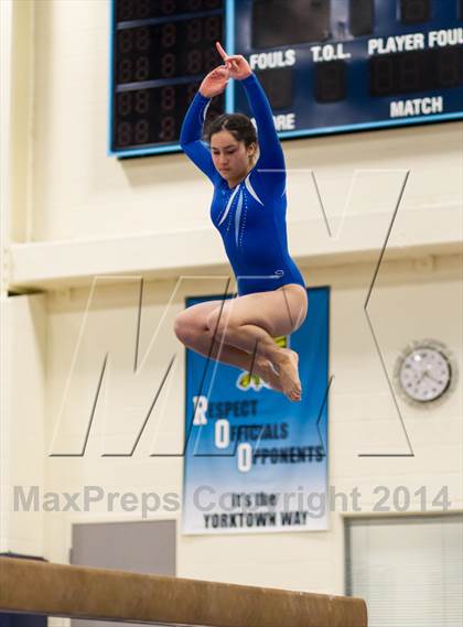 Thumbnail 3 in Yorktown Gymnastics Meet (Yorktown) photogallery.