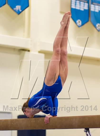 Thumbnail 1 in Yorktown Gymnastics Meet (Yorktown) photogallery.