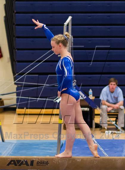 Thumbnail 3 in Yorktown Gymnastics Meet (Yorktown) photogallery.