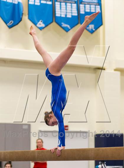 Thumbnail 2 in Yorktown Gymnastics Meet (Yorktown) photogallery.
