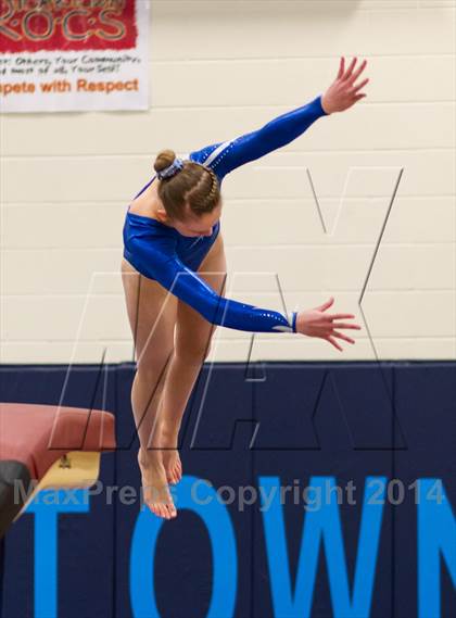Thumbnail 2 in Yorktown Gymnastics Meet (Yorktown) photogallery.