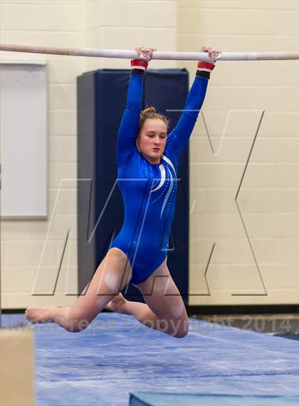 Thumbnail 2 in Yorktown Gymnastics Meet (Yorktown) photogallery.