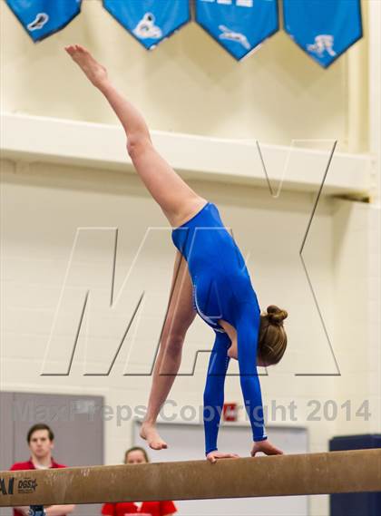 Thumbnail 2 in Yorktown Gymnastics Meet (Yorktown) photogallery.