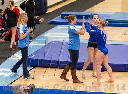 Thumbnail 2 in Yorktown Gymnastics Meet (Yorktown) photogallery.