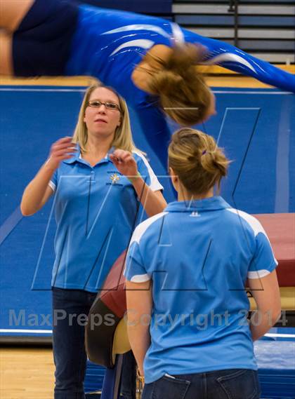 Thumbnail 2 in Yorktown Gymnastics Meet (Yorktown) photogallery.