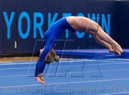Thumbnail 1 in Yorktown Gymnastics Meet (Yorktown) photogallery.