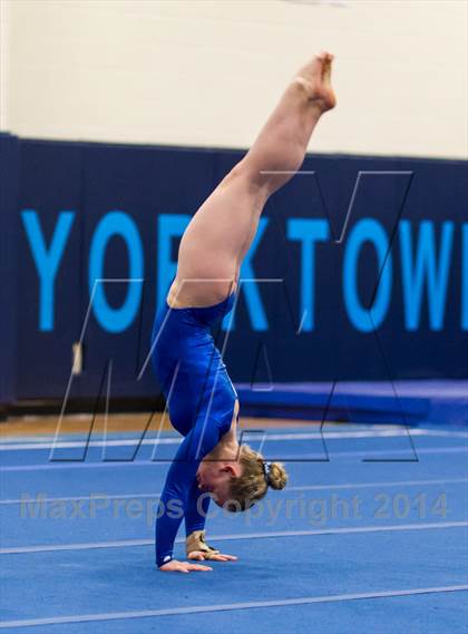 Thumbnail 2 in Yorktown Gymnastics Meet (Yorktown) photogallery.