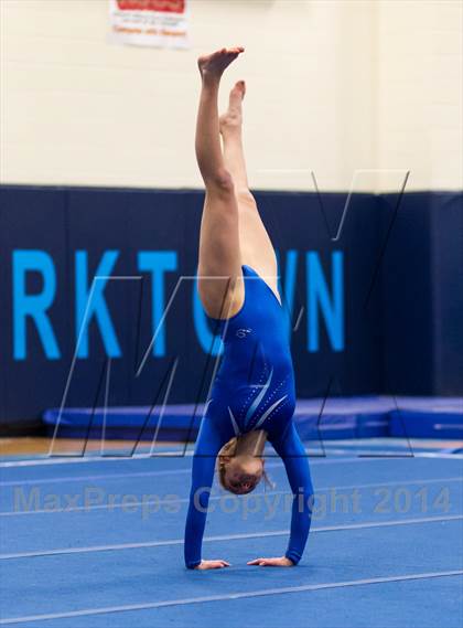 Thumbnail 1 in Yorktown Gymnastics Meet (Yorktown) photogallery.