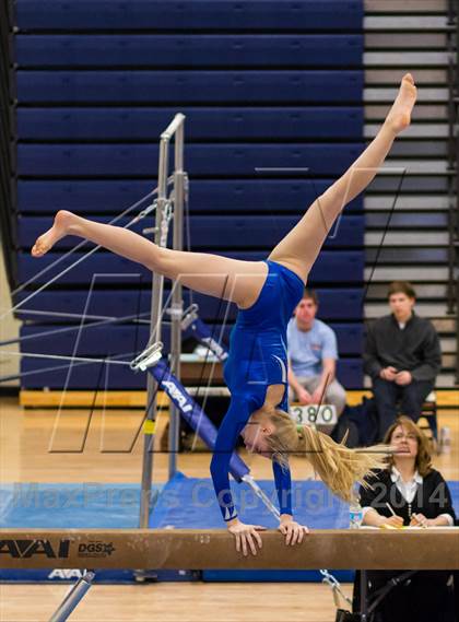 Thumbnail 2 in Yorktown Gymnastics Meet (Yorktown) photogallery.