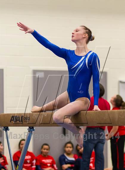 Thumbnail 1 in Yorktown Gymnastics Meet (Yorktown) photogallery.