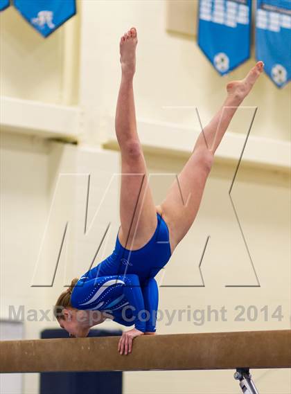 Thumbnail 3 in Yorktown Gymnastics Meet (Yorktown) photogallery.