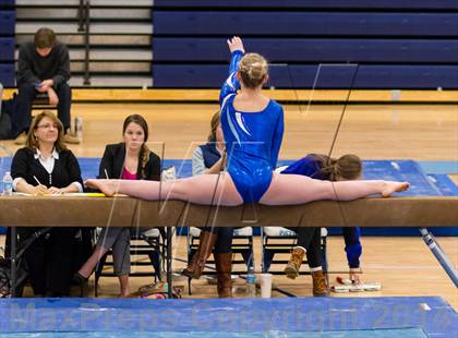 Thumbnail 2 in Yorktown Gymnastics Meet (Yorktown) photogallery.