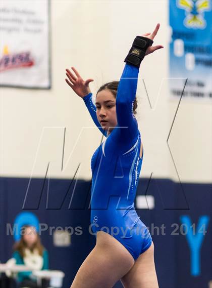 Thumbnail 2 in Yorktown Gymnastics Meet (Yorktown) photogallery.