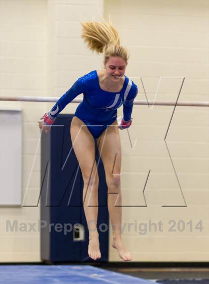Thumbnail 2 in Yorktown Gymnastics Meet (Yorktown) photogallery.