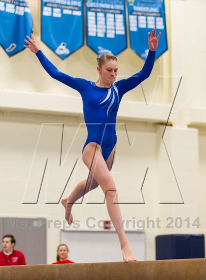 Thumbnail 2 in Yorktown Gymnastics Meet (Yorktown) photogallery.