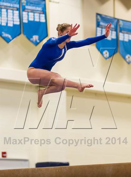 Thumbnail 2 in Yorktown Gymnastics Meet (Yorktown) photogallery.
