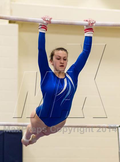Thumbnail 1 in Yorktown Gymnastics Meet (Yorktown) photogallery.