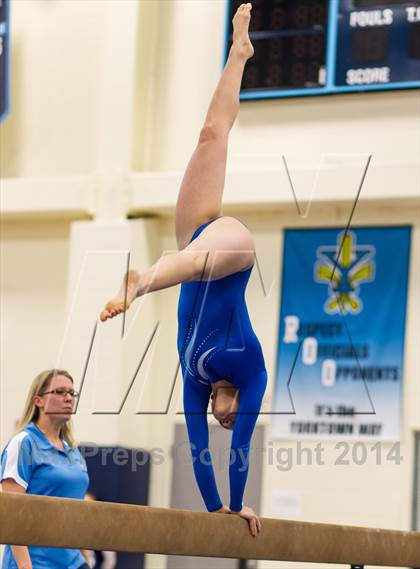 Thumbnail 2 in Yorktown Gymnastics Meet (Yorktown) photogallery.