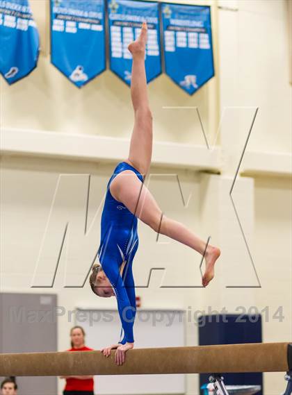 Thumbnail 3 in Yorktown Gymnastics Meet (Yorktown) photogallery.