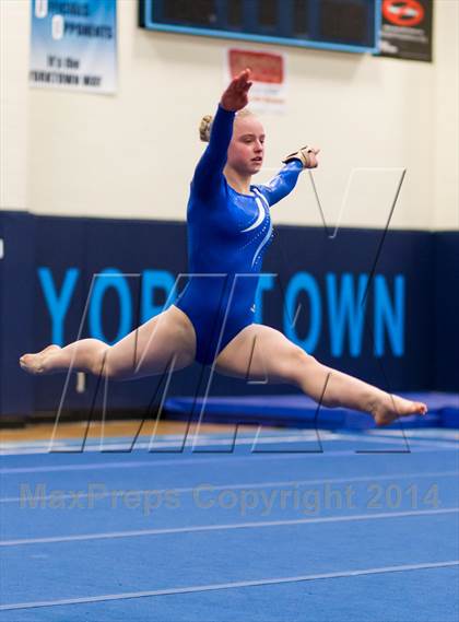 Thumbnail 3 in Yorktown Gymnastics Meet (Yorktown) photogallery.