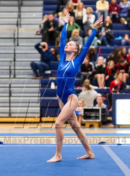 Thumbnail 1 in Yorktown Gymnastics Meet (Yorktown) photogallery.
