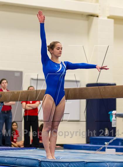 Thumbnail 2 in Yorktown Gymnastics Meet (Yorktown) photogallery.
