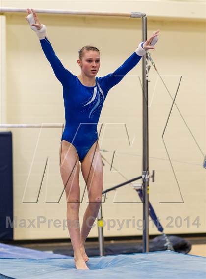 Thumbnail 3 in Yorktown Gymnastics Meet (Yorktown) photogallery.