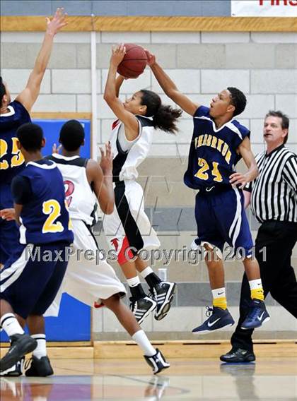 Thumbnail 2 in Inderkum vs Fairfield (Rocklin Holiday Tournament) photogallery.